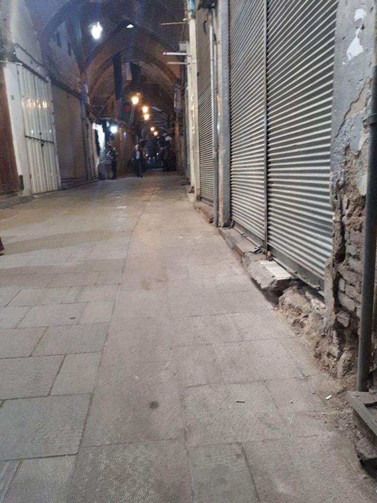 جانب من إضراب الأسواق في إيران