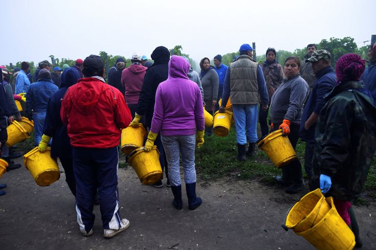 مهاجرون على متن السفينة ديتشوتي - أ. ف. ب