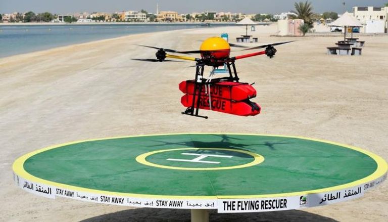 دبي تطور "المنقذ الطائر" للحفاظ على أمن وسلامة مرتادي الشواطئ