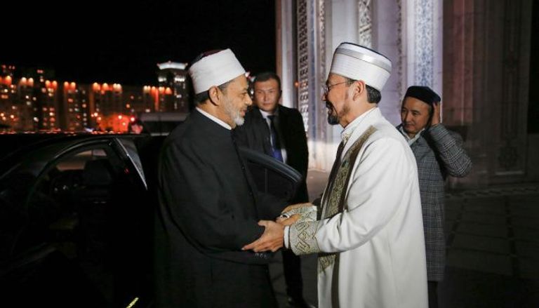 فضيلة الإمام الأكبر ورئيس جمهورية كازاخستان