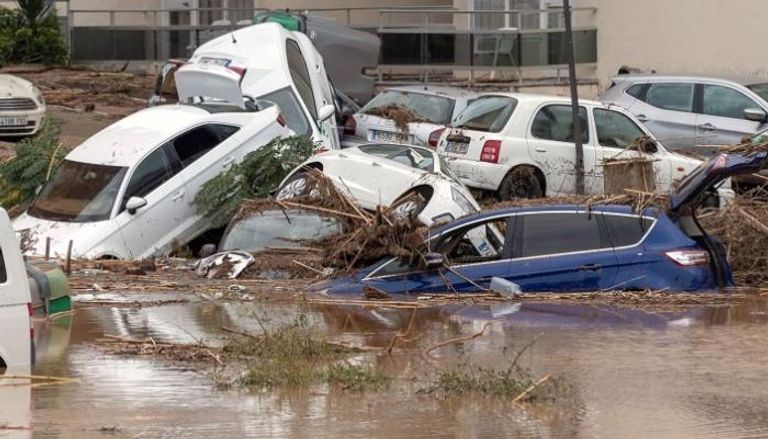 فيضانات مدمرة في جزيرة مايوركا الإسبانية