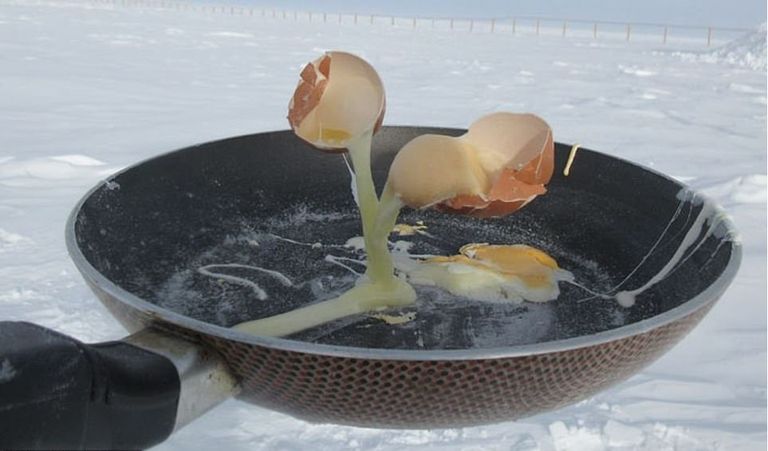 تتعرض السوائل بهذه المنطقة للتجمد اللحظي