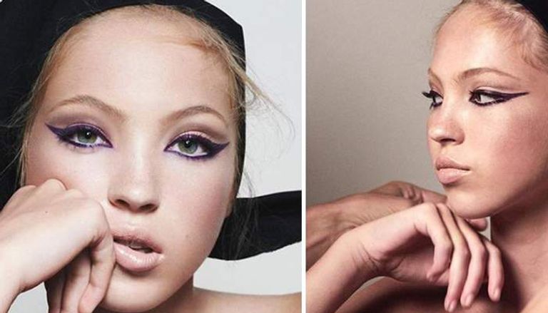 كيت موس مع ابنتها ليلا