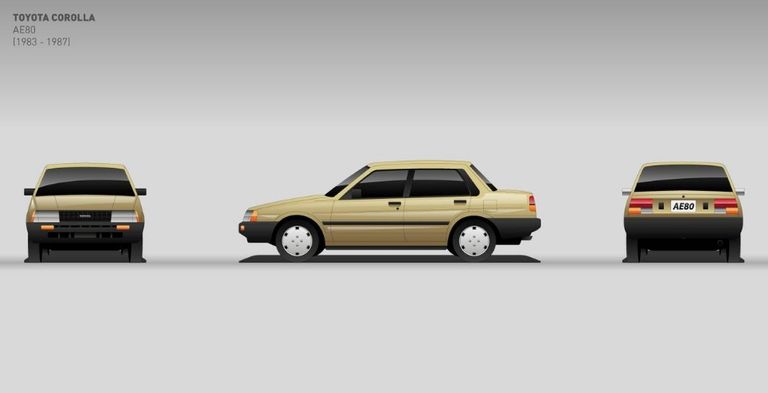 مراحل تطور موديل تويوتا كورولا عبر السنين