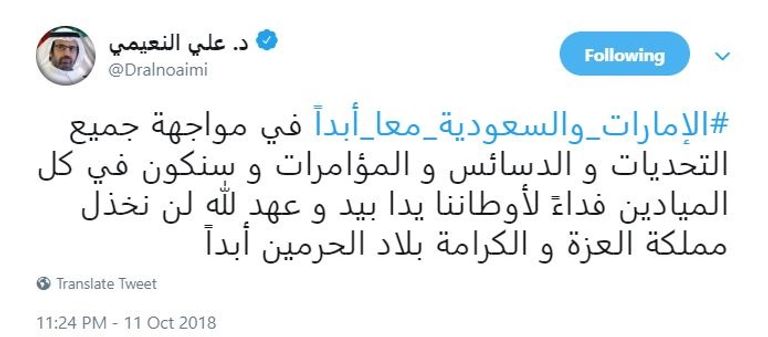 الدكتور علي راشد النعيمي رئيس تحرير "العين الإخبارية"