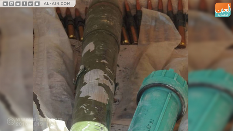 صاروخ حوثي موجه حديث الصنع عثر عليه في "باقم" صواريخ إيرانية كانت في طريقها إلى الحوثيين