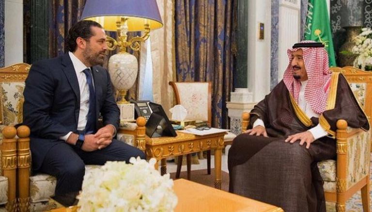 الملك سلمان بن عبد العزيز آل سعود وسعد الحريري