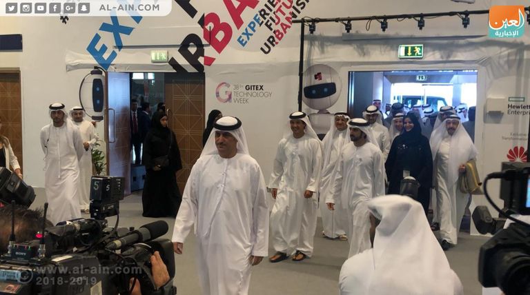 الشيخ حمدان بن محمد بن راشد آل مكتوم في معرض جيتكس 