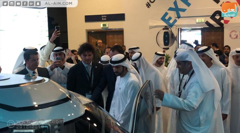 الشيخ حمدان بن محمد بن راشد آل مكتوم في معرض جيتكس 