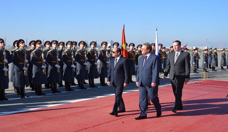 وصول الرئيس السيسي إلى روسيا وصول الرئيس السيسي إلى روسيا