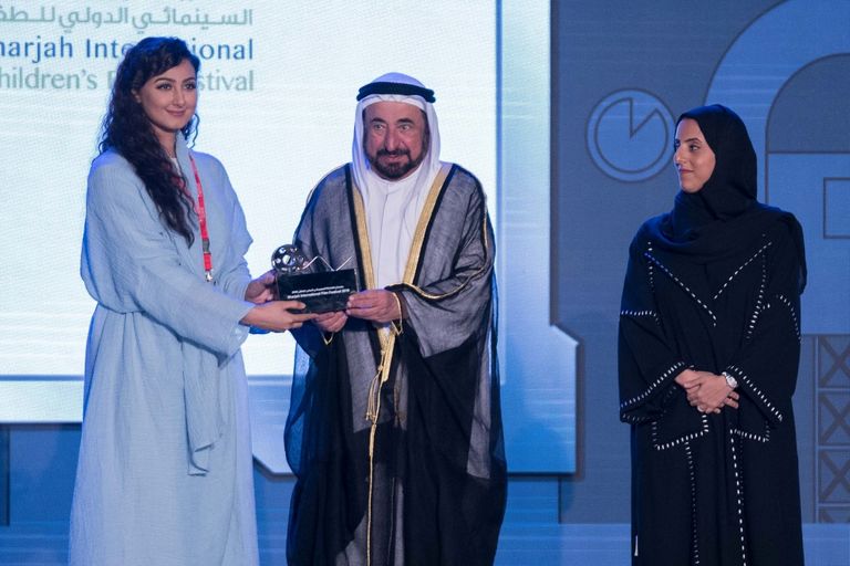 سلطان القاسمي وقرينته يشهدان 