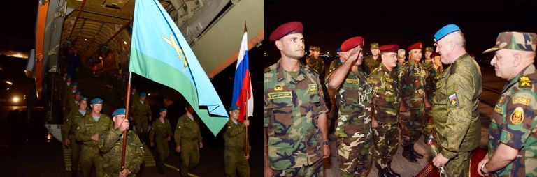 جانب من القوات المشاركة في التدريب المصري الروسي المشترك 