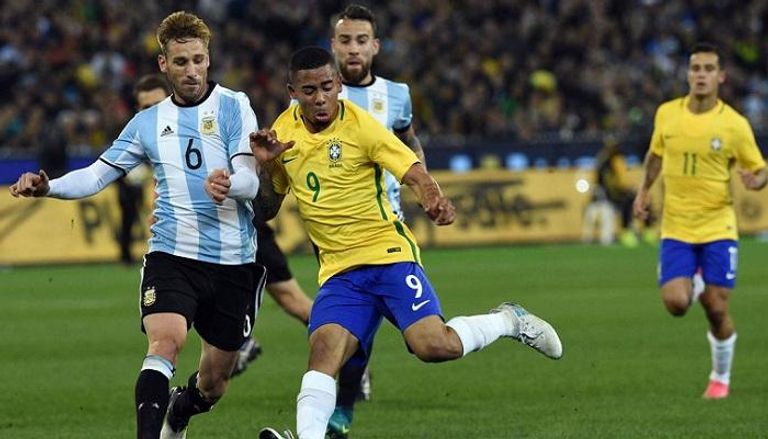 من مواجهة سابقة بين البرازيل والأرجنتين