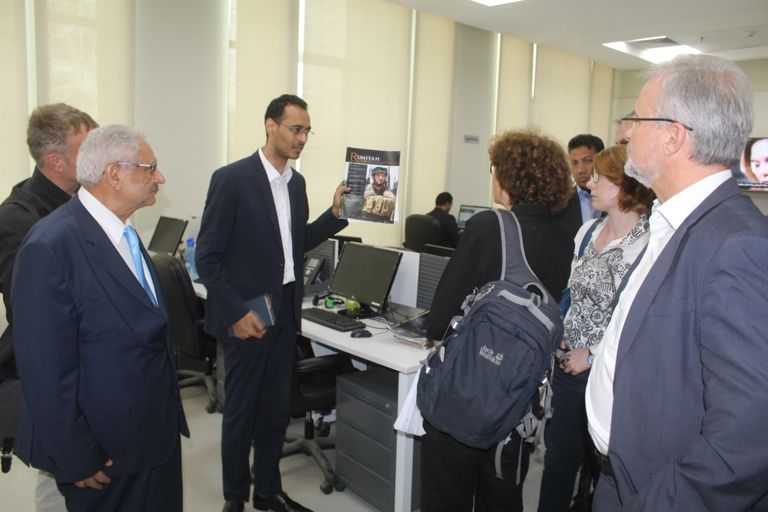 جانب من زيارة قيادات الكنيسة الإنجيلية لمرصد الأزهر 