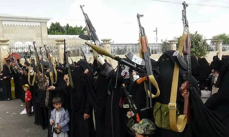 مليشيات الحوثي الإرهابية تنشر عناصر نسائية في صنعاء والحديدة - أرشيفية