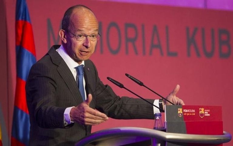 جوردي كاردونر نائب رئيس برشلونة الإسباني نيمار دا سيلفا - صورة أرشيفية