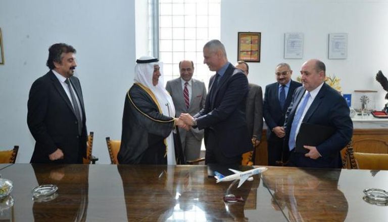 جانب من مراسم توقيع اتفاق الشراكة لإنشاء منطقة لوجستية بمطار القاهرة