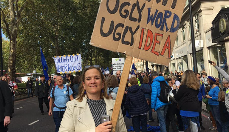 صورة من المظاهرة