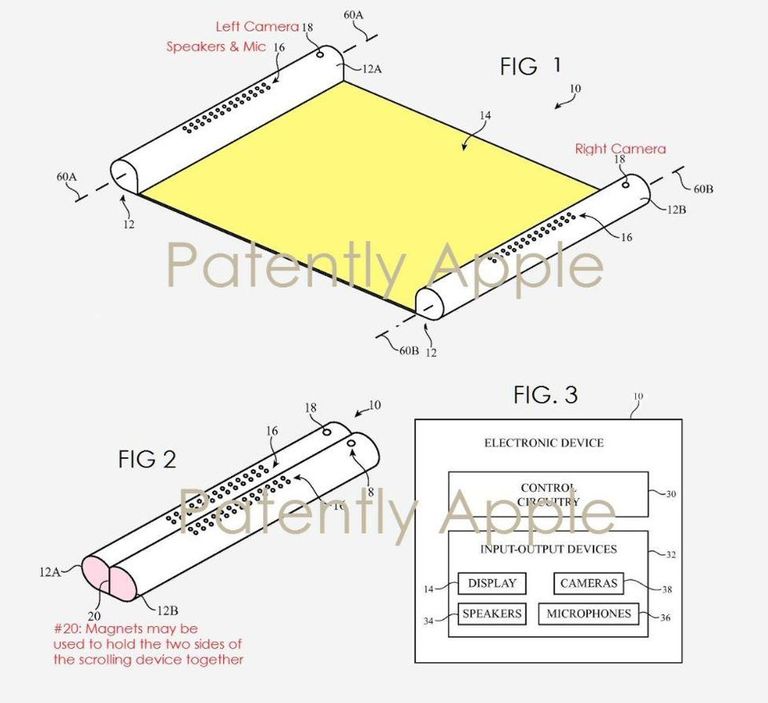 أبل تحصل على براءة اختراع جديدة لهاتف قابل للطي