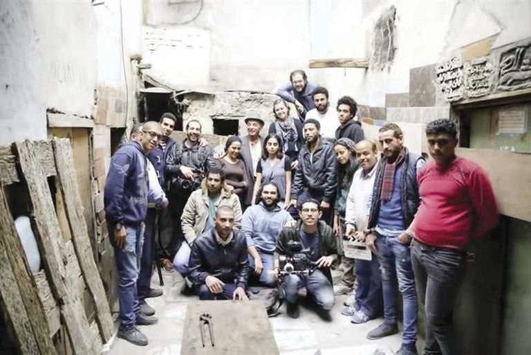 الممثل المصري محمود حميدة في مشهد من فيلم