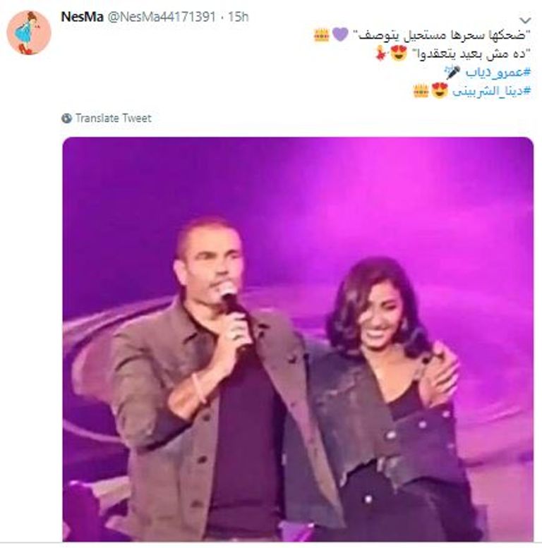 عمرو دياب ودينا الشربيني