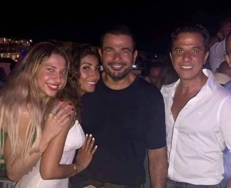 عمرو دياب ودينا الشربيني