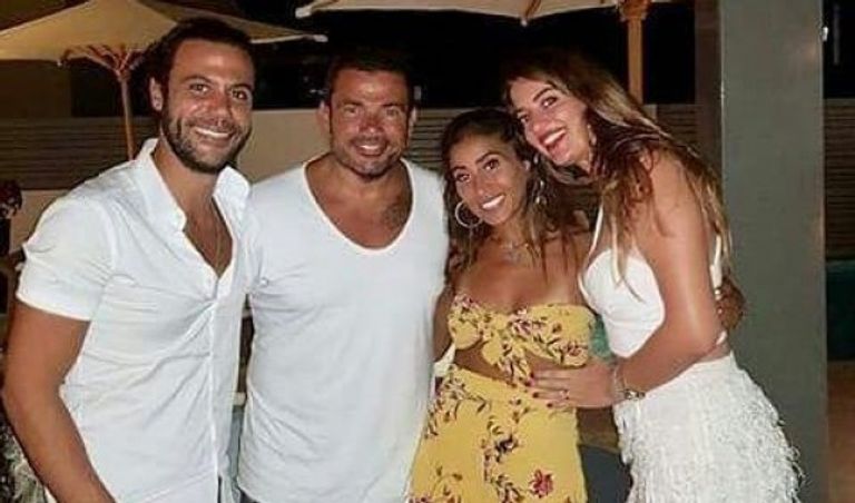 عمرو دياب ودينا الشربيني