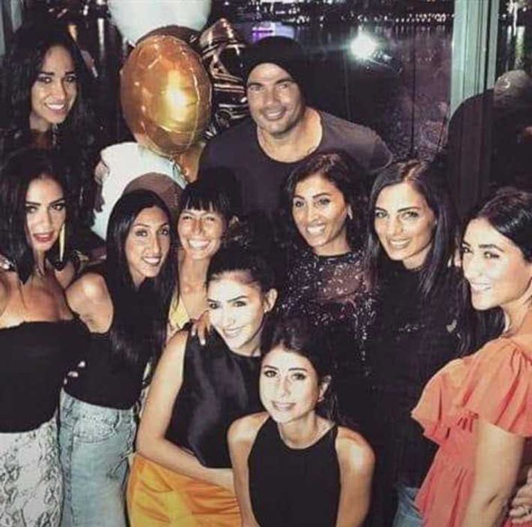 عمرو دياب ودينا الشربيني