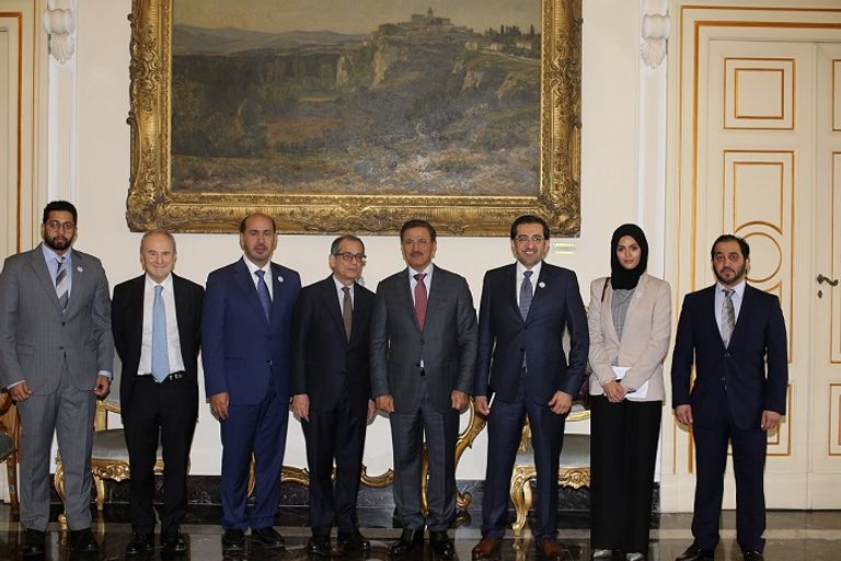 وفد  دولة الإمارات إلى إيطاليا 