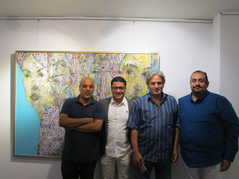 إحدى لوحات معرض "حوار مع الآخر"