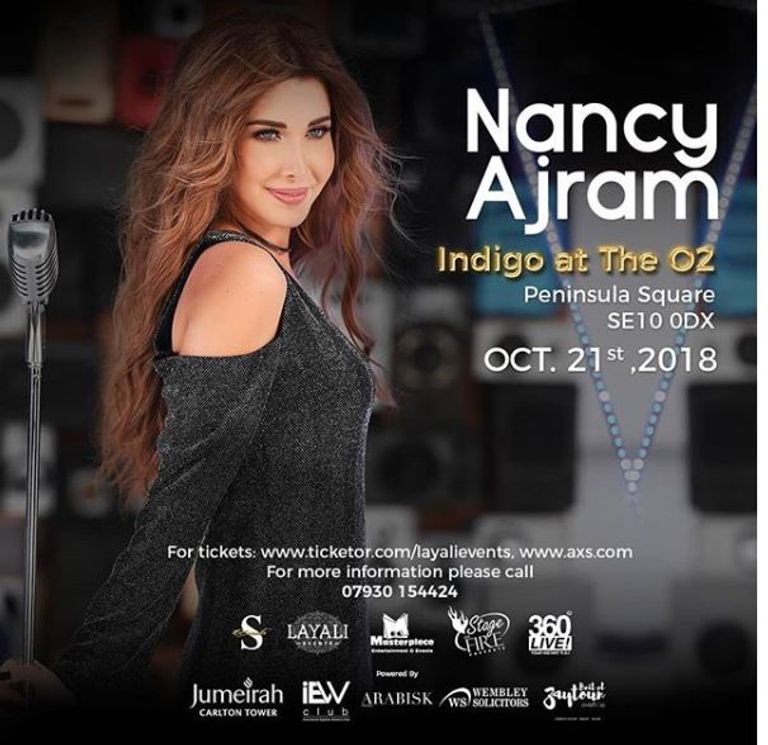 المغنية اللبنانية نانسي عجرم في باريس