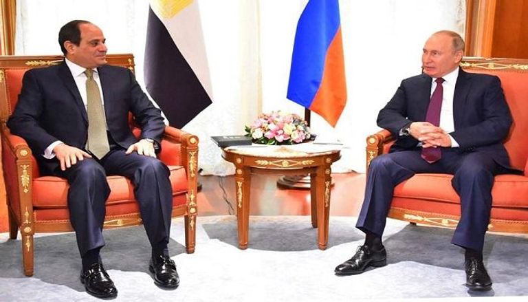 الرئيس المصري عبدالفتاح السيسي ونظيره الروسي فلاديمير بوتين