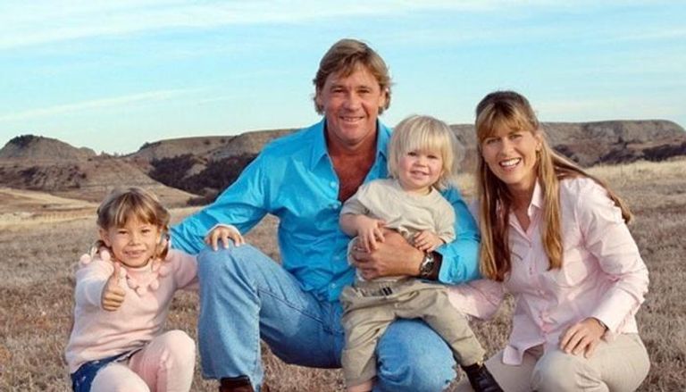 الراحل ستيف إروين وعائلته - صورة أرشيفية