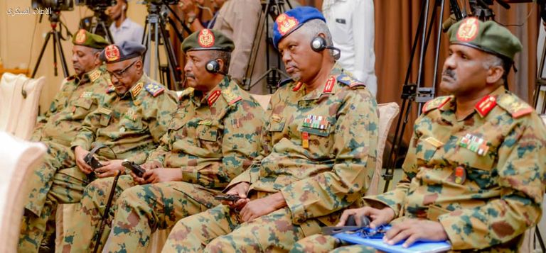 جانب من اجتماع رؤساء أركان دول إيجاد