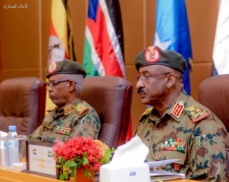 جانب من اجتماع رؤساء أركان دول إيجاد