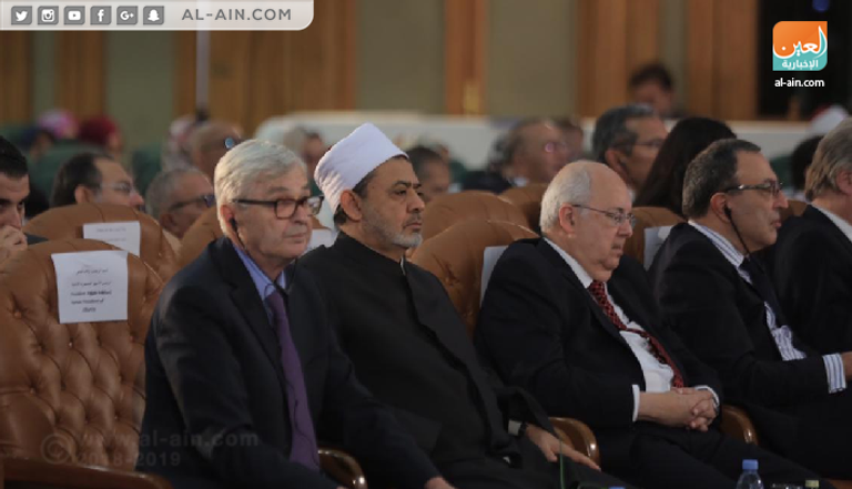 جانب من الندوة الدولية "الإسلام والغرب..تنوع وتكامل" برعاية الأزهر ومجلس حكماء المسلمين  أمين مجمع البحوث الإسلامية محي الدين عفيفي