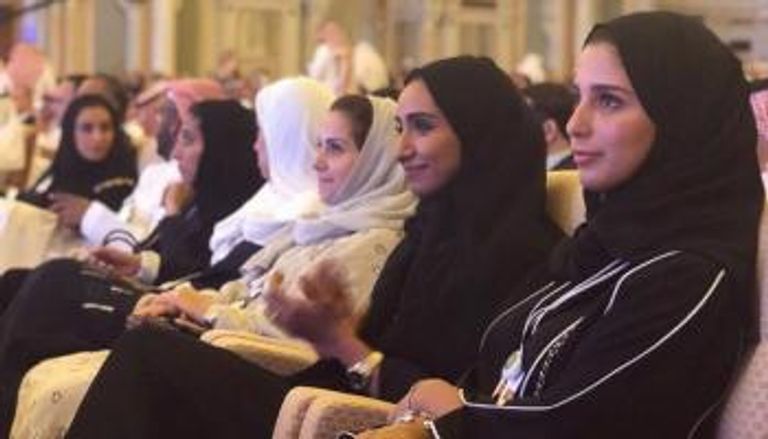 جانب من مشاركة شباب الإمارات في مؤتمر مبادرة مستقبل الاستثمار بالرياض