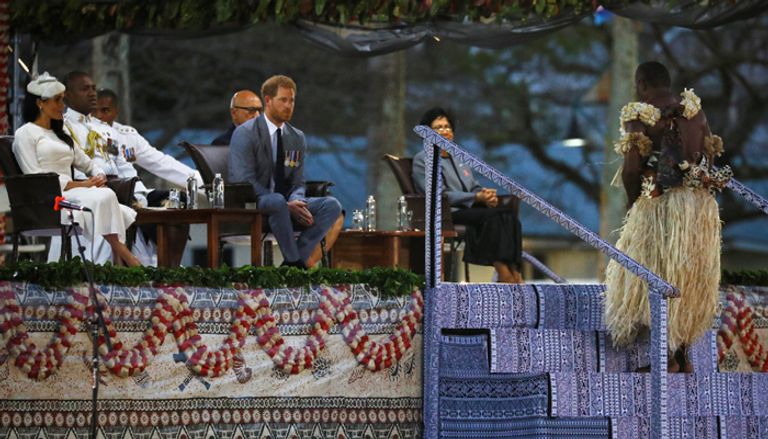 الأمير هاري وزوجته ميجان ماركل في فيجي