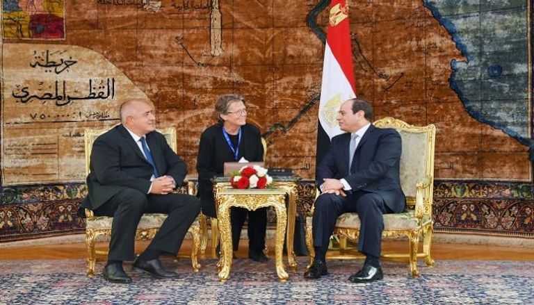 الرئيس المصري عبدالفتاح السيسي ورئيس وزراء بلغاريا