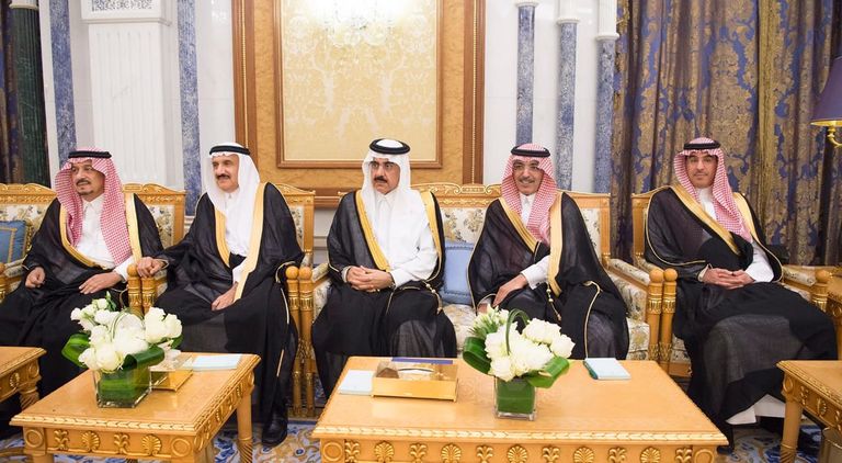 الحضور من الجانب السعودي الملك سلمان بن عبد العزيز ورئيس وزراء باكستان