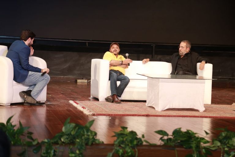 تكريم محمد هنيدي في الجامعة الأمريكية