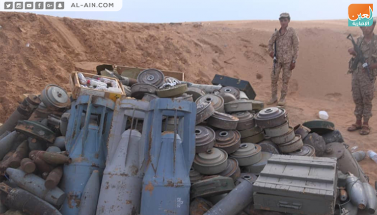 الجيش اليمني ينتزع أكثر من 1000 لغم حوثي في صعدة