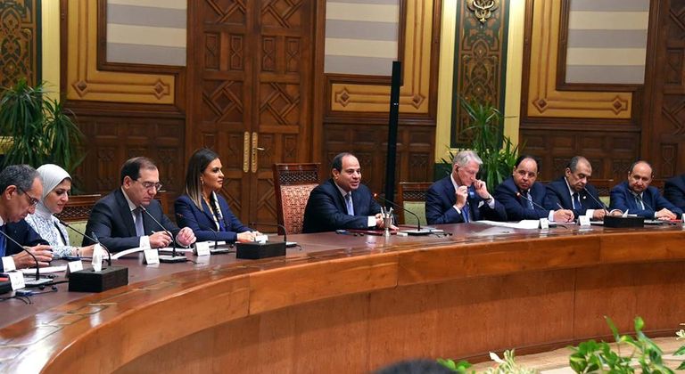 الرئيس المصري عبد الفتاح السيسي يجتمع بممثلي كبرى الشركات الأمريكية