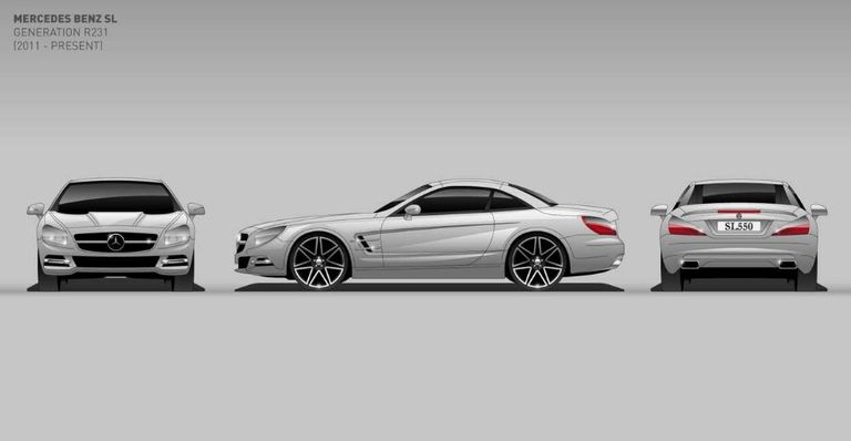 تطور سيارة مرسيدس بنز SL