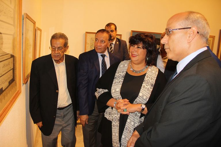وزيرة الثقافة المصرية تفتتح ملتقى القاهرة الدولي لفنون الخط العربي