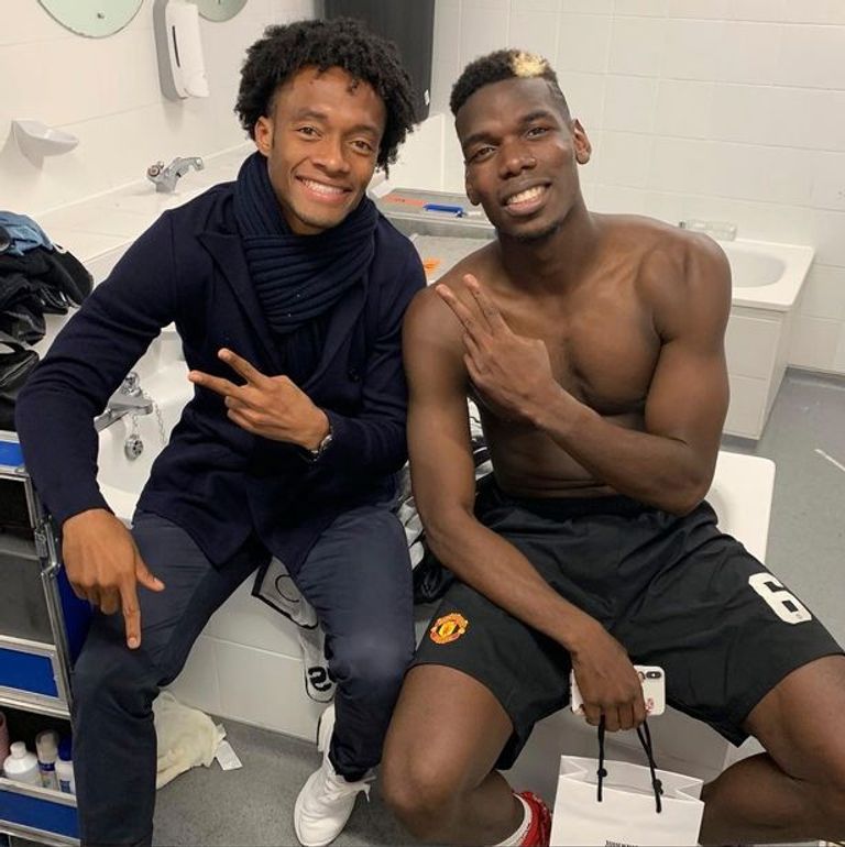 بول بوجبا وخوان كوادرادو بول بوجبا نجم مانشستر يونايتد