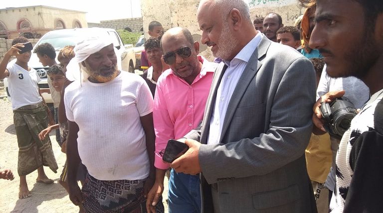 وفد الهلال الأحمر الإماراتي خلال الزيارة