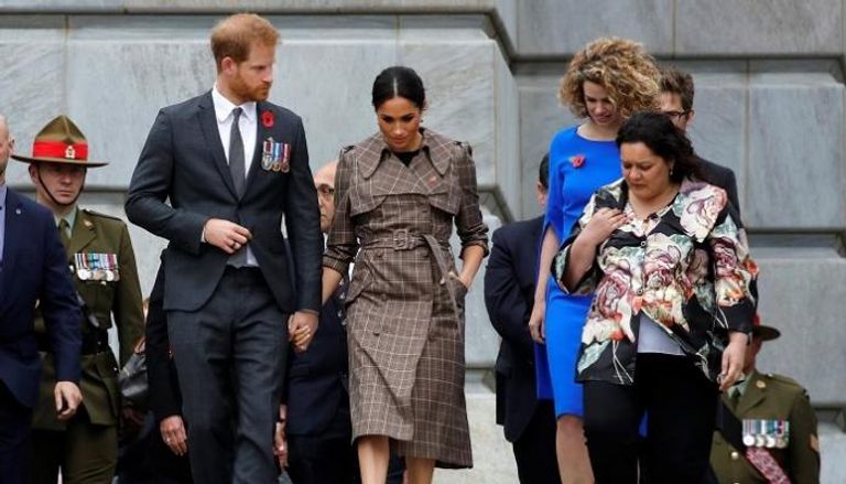 الأمير هاري وميجان يحضران حفل ترحيب في ولنجتون - رويترز