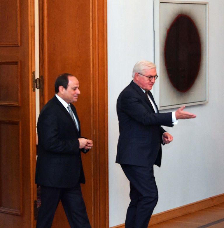 الرئيسان المصري عبدالفتاح السيسي والألماني فرانك فالتر الرئيسان المصري عبدالفتاح السيسي والألماني فرانك فالتر