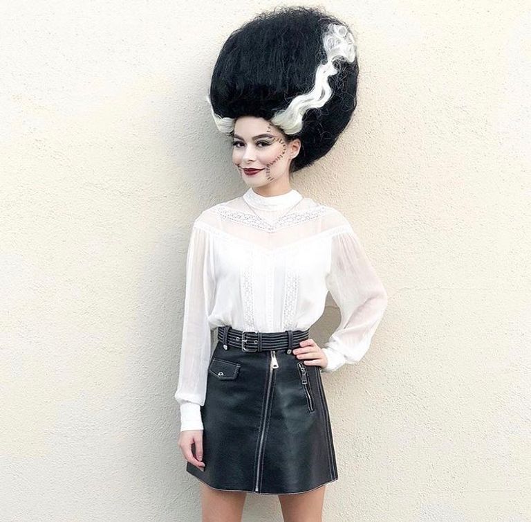 مارثا هانت في زي الهالوين الخاص بها